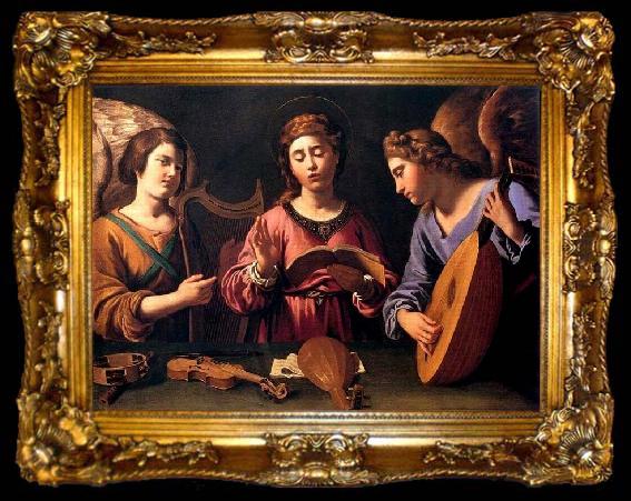framed  GRAMATICA, Antiveduto St Cecilia with Two Angels, ta009-2